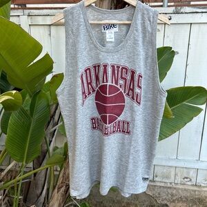 Vintage 90s Arkansas Basketball Tank Top Bike Gridiron USA XL 22.5x31